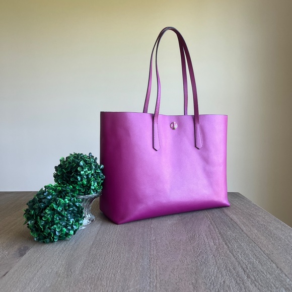 Kate Spade Molly Tote with Wristlet Metallic Pink - Picture 17 of 17
